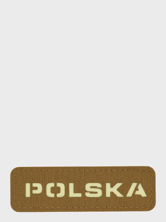 M-TAC Naszywka Polska Laser Cut Rzep 25x80mm Coyote-flurorescencyjna