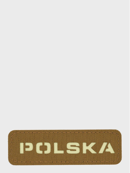M-TAC Naszywka Polska Laser Cut Rzep 25x80mm Coyote-flurorescencyjna