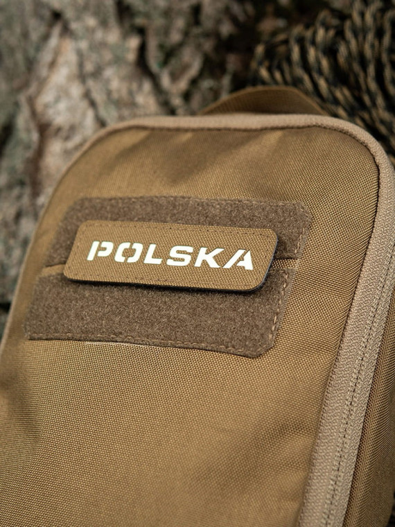 M-TAC Naszywka Polska Laser Cut Rzep 25x80mm Coyote-flurorescencyjna