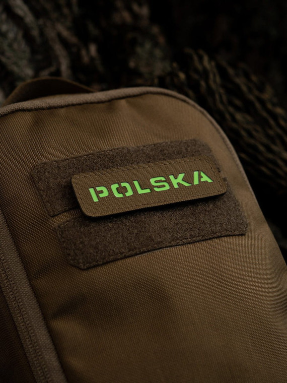M-TAC Naszywka Polska Laser Cut Rzep 25x80mm Coyote-flurorescencyjna