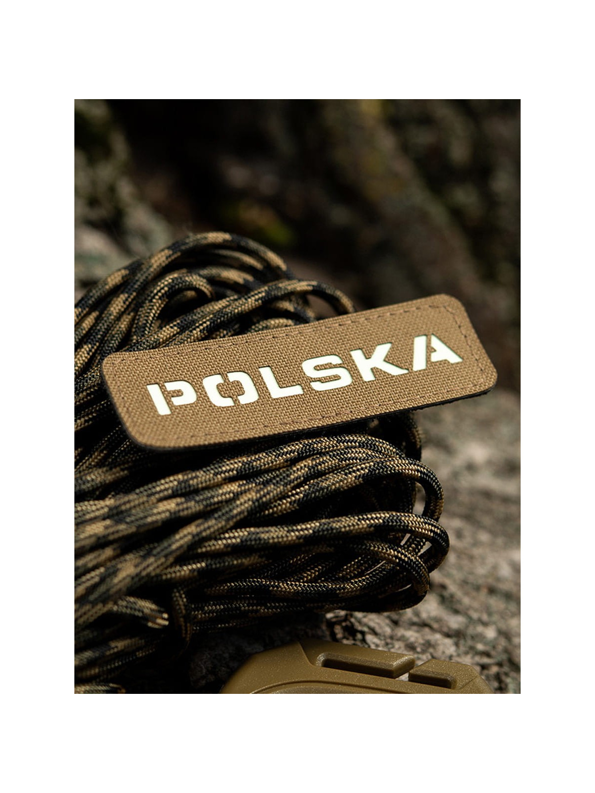 M-TAC Naszywka Polska Laser Cut Rzep 25x80mm Coyote-flurorescencyjna