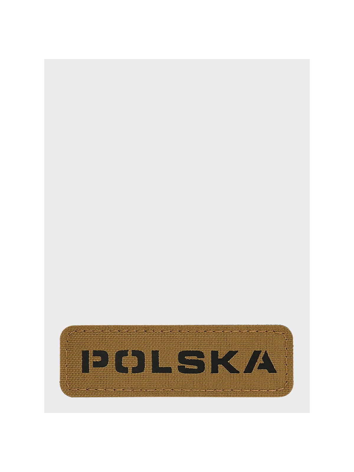 M-TAC Naszywka Polska Laser Cut Rzep 25x80mm Coyote-czarna