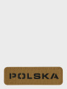 M-TAC Naszywka Polska Laser Cut Rzep 25x80mm Coyote-czarna