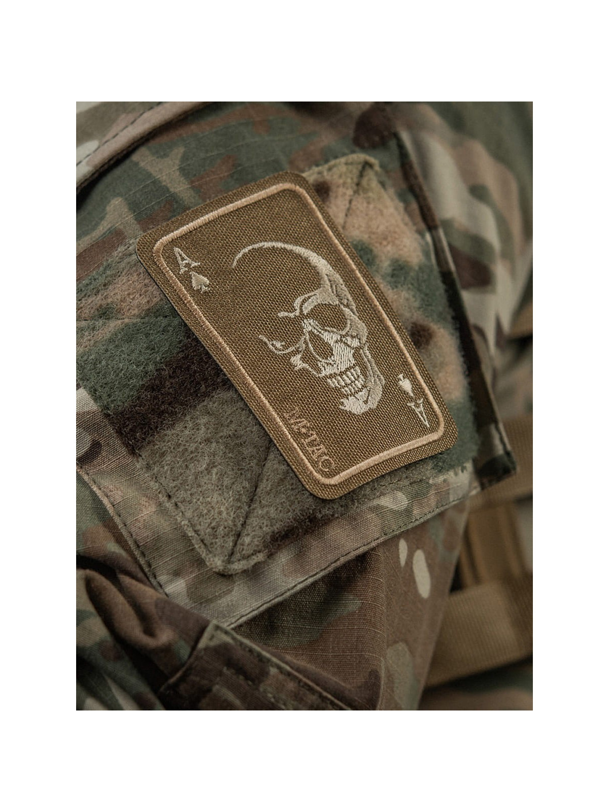 M-TAC NASZYWKA FACE OF WAR CZASZKA HAFTOWANA RZEP COYOTE