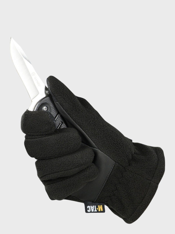 M-TAC RĘKAWICZKI ZIMOWE FLEECE THINSULATE CZARNE XL