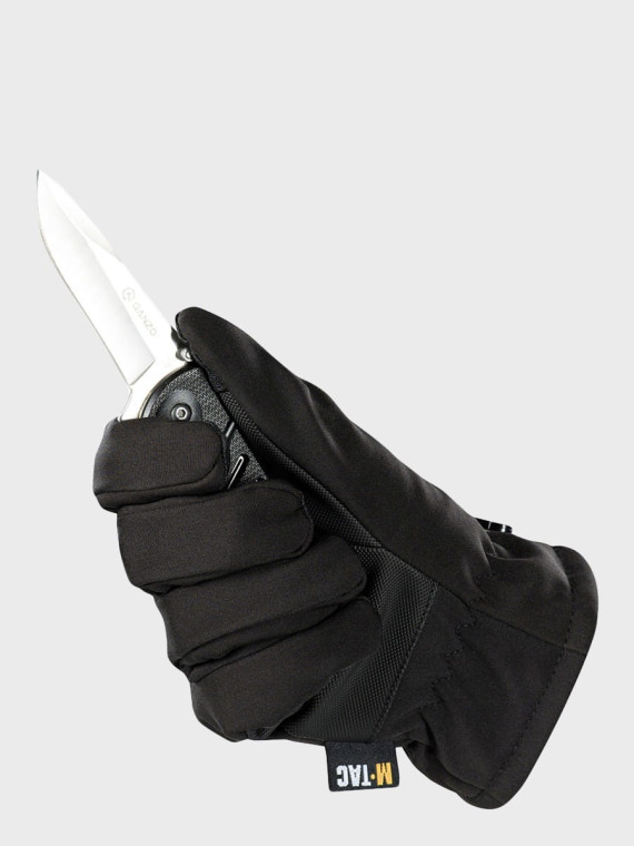 M-TAC RĘKAWICZKI ZIMOWE SOFTSHELL THINSULATE CZARNE XL