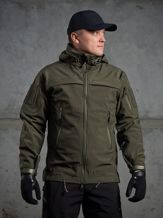 M-TAC KURTKA SOFTSHELL POLICE MĘSKA OLIWKOWA XXL