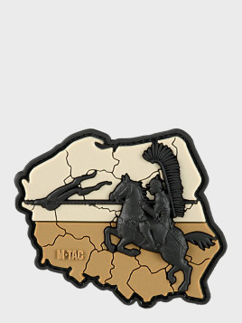 M-TAC NASZYWKA 3D HUSARIA PVC COYOTE