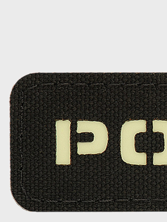 M-TAC Naszywka Polska Laser Cut Rzep 25x80mm Czarno-fluorescencyjna
