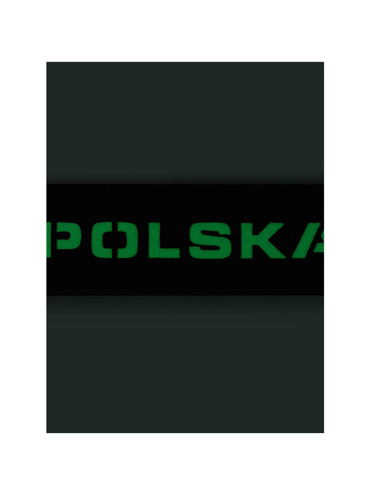 M-TAC Naszywka Polska Laser Cut Rzep 25x80mm Czarno-fluorescencyjna