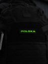 M-TAC Naszywka Polska Laser Cut Rzep 25x80mm Czarno-fluorescencyjna