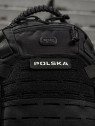 M-TAC Naszywka Polska Laser Cut Rzep 25x80mm Czarno-fluorescencyjna