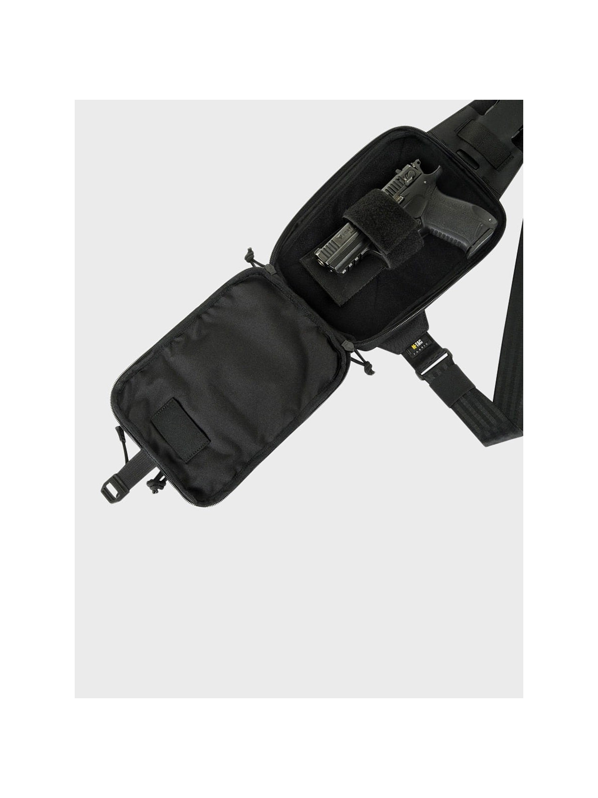 M-TAC Torba na Ramię Saszetka Elite Sling Pistol Hex Rzep Czarny