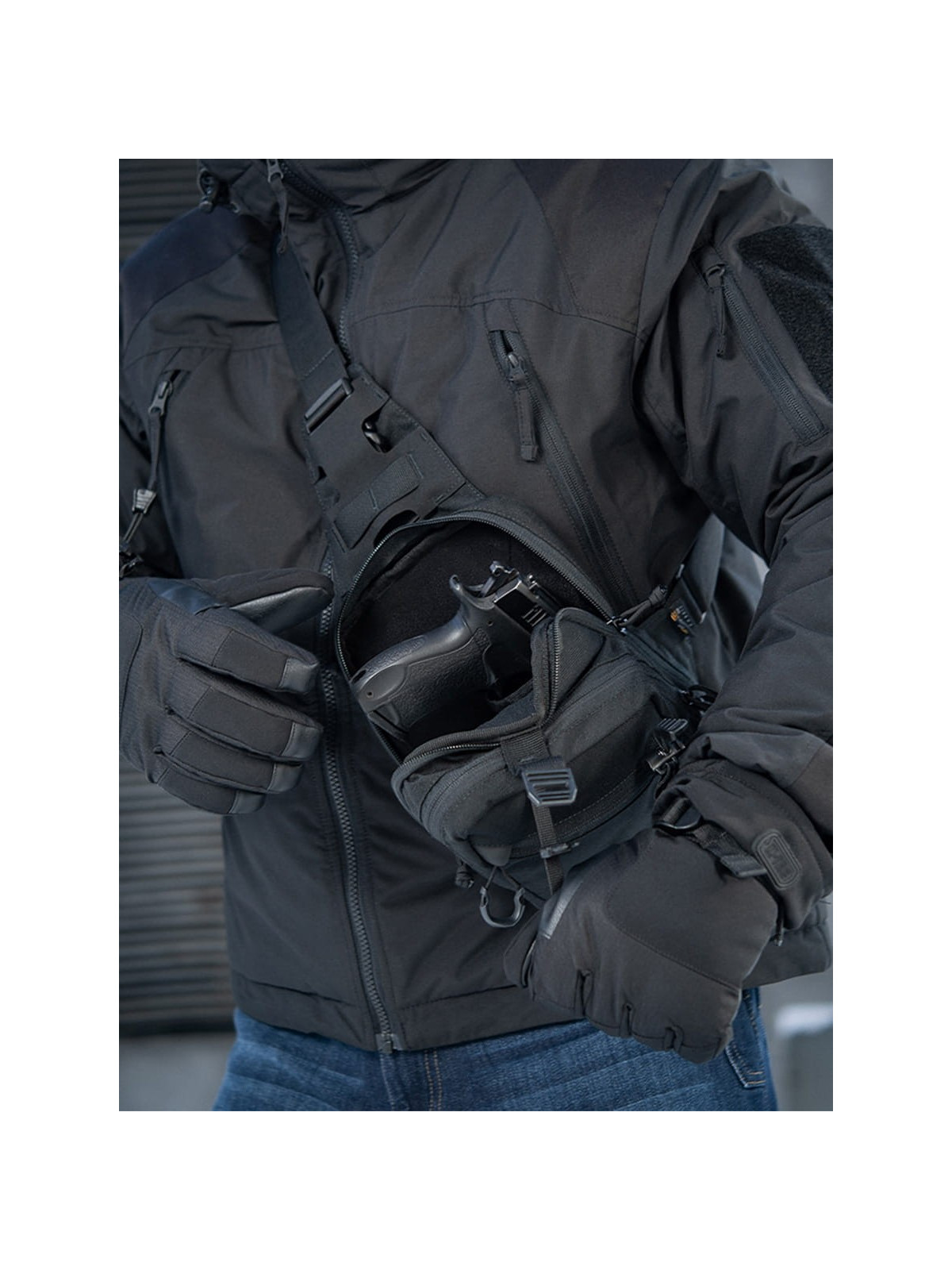 M-TAC Torba na Ramię Saszetka Elite Sling Pistol Czarna