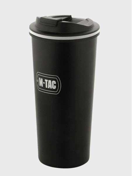 M-TAC KUBEK TERMICZNY PRÓŻNIOWY ZAWOREM 450 ml CZARNY