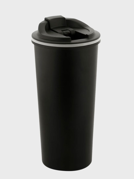 M-TAC KUBEK TERMICZNY PRÓŻNIOWY ZAWOREM 450 ml CZARNY