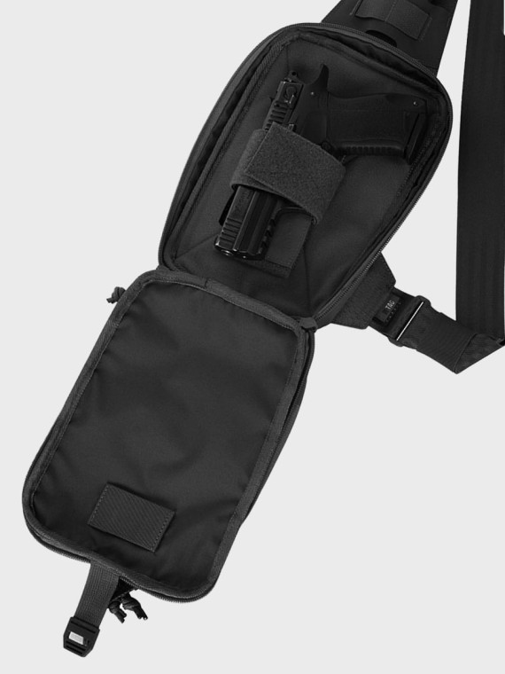 M-TAC TORBA MĘSKA NA RAMIĘ SLING PISTOL BAG 1L CZARNA