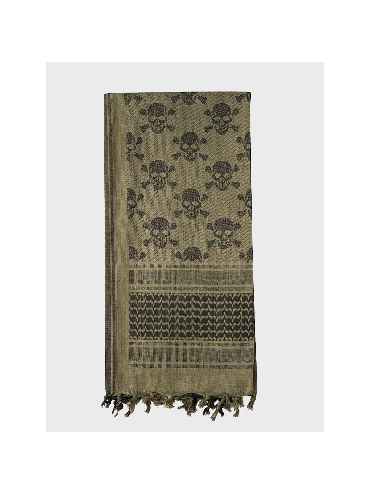 M-TAC CHUSTA SHEMAGH ARAFATKA PIRATE SKULL OLIWKOWO-CZARNA