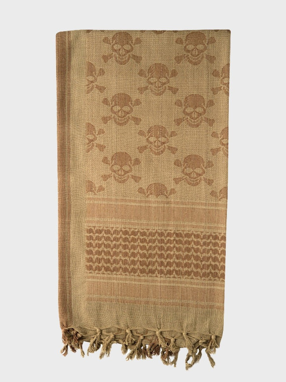 M-TAC CHUSTA SHEMAGH ARAFATKA PIRATE SKULL COYOTE-BRĄZOWA