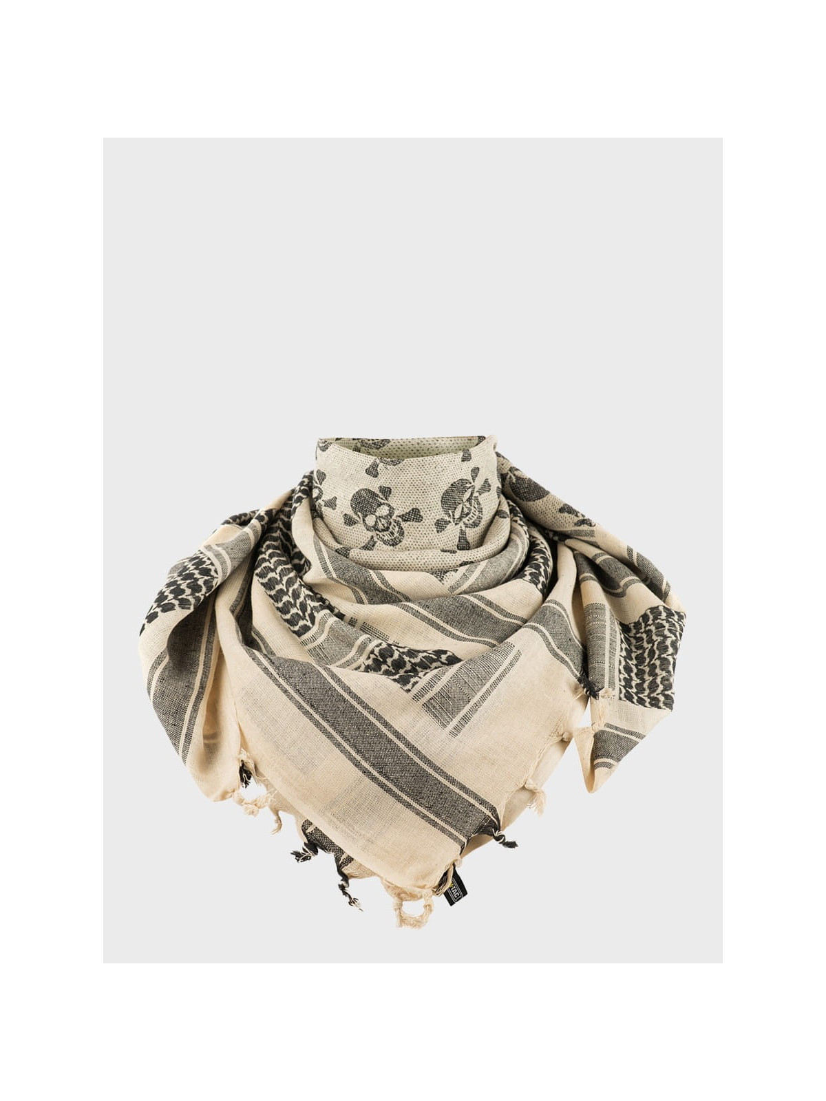 M-TAC CHUSTA SHEMAGH ARAFATKA PIRATE SKULL COYOTE-CZARNA