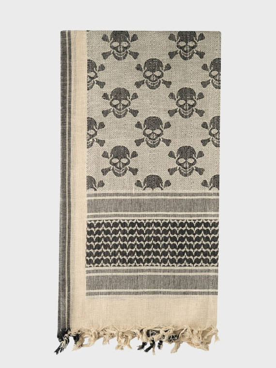 M-TAC CHUSTA SHEMAGH ARAFATKA PIRATE SKULL COYOTE-CZARNA