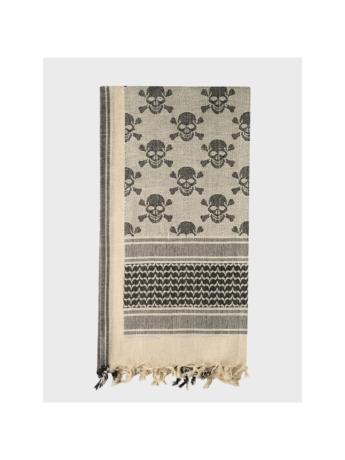 M-TAC CHUSTA SHEMAGH ARAFATKA PIRATE SKULL COYOTE-CZARNA
