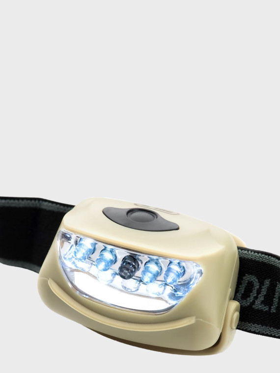 M-TAC LATARKA CZOŁOWA NA GŁOWĘ CZOŁÓWKA 4+1 LED 18 lm KHAKI