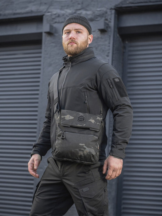 M-TAC TORBA NA RAMIĘ KONVERT ELITE MULTICAM BLACK/czarny