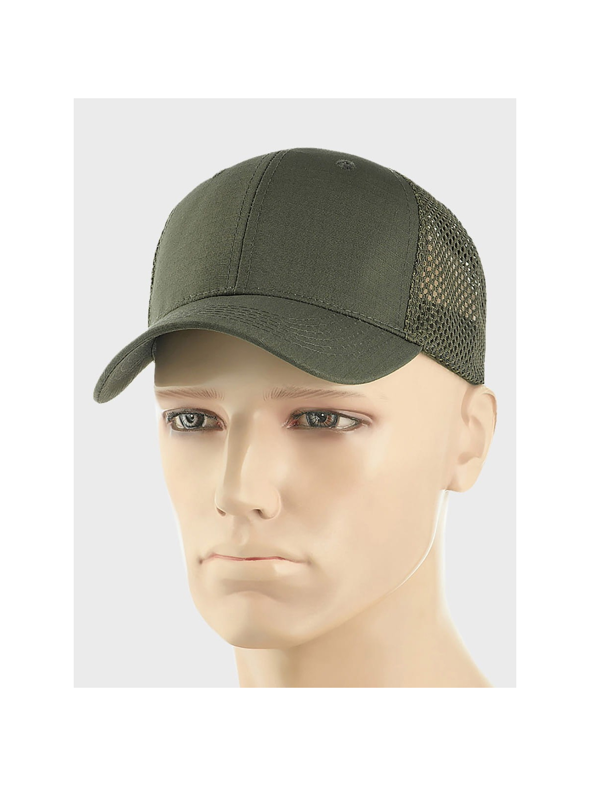 M-TAC CZAPKA Z DASZKIEM BEJSBOLÓWKA SIATKA FLEX RIP-STOP OLIWKOWA S/M