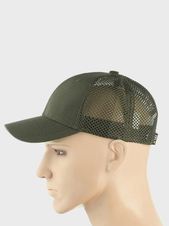 M-TAC CZAPKA Z DASZKIEM BEJSBOLÓWKA SIATKA FLEX RIP-STOP OLIWKOWA S/M