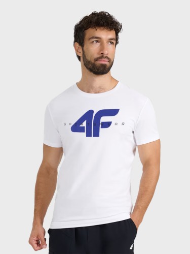 Koszulka męska TTSHM3961 bawełniana biała 