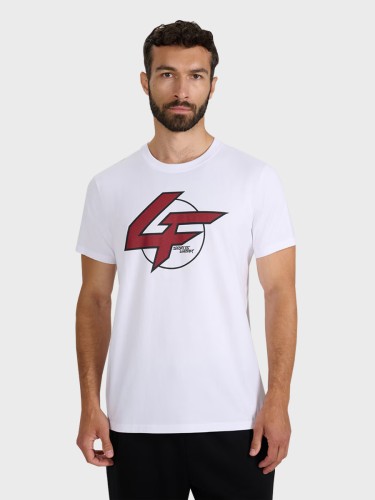 KOSZULKA MĘSKA SPORTOWA TTSHM3133 BIAŁA