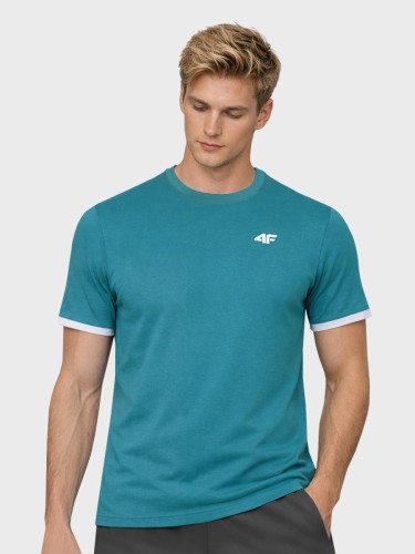 Koszulka męska TTSHM3962 bawełniana sportowa Morska zieleń