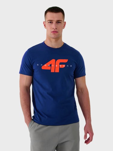 Koszulka męska TTSHM3961 bawełniana granatowa