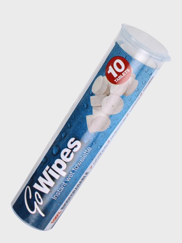 Chusteczki odkażające w formie tabletki Go Wipes turystyczne 10 szt.