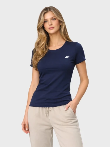 Koszulka damska sportowa SLIM TTSHF3306  Granatowa