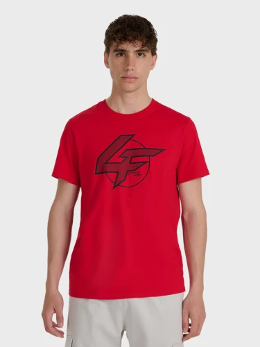 KOSZULKA MĘSKA SPORTOWA TTSHM3133 CZERWONA