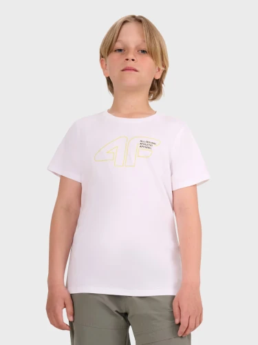 Koszulka chłopięca TTSHM2417  bawełniana biała