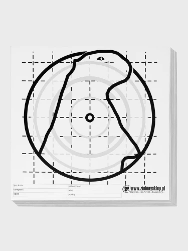 Tarcze Strzeleckie Sportowe Wiatrówkowe 14 x 14 cm 100 sztuk