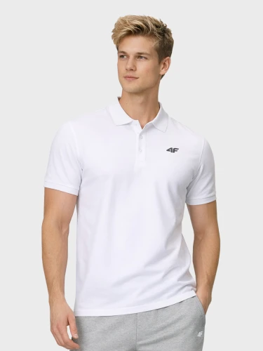 Koszulka polo męska TPTSM0770 biała