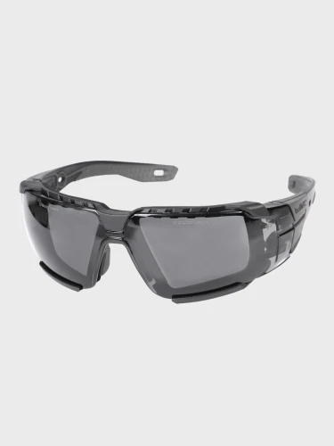 Okulary gogle ochronne RUSH+ 2.0 20E Platinum czano-szare