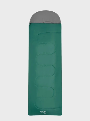 Śpiwór turystyczny kołdra letni NC2105 220x75cm 12-25°C L zielono-szary