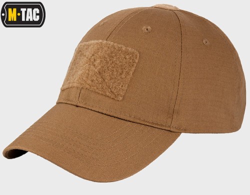 CZAPKA Z DASZKIEM BEJSBOLÓWKA FLEX RIP-STOP PANEL VELCRO COYOTE