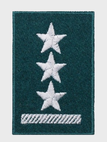 EMBLEMAT NA BERET PORUCZNIK ZIELONY
