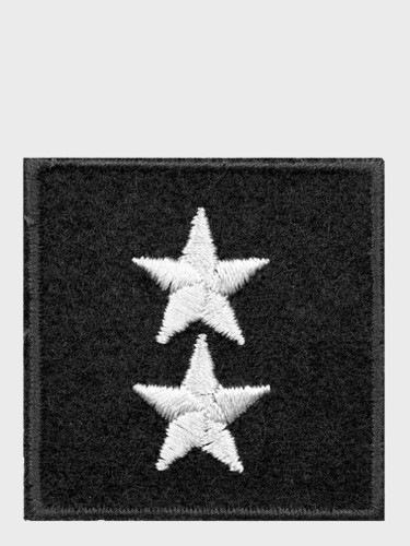 EMBLEMAT NA BERET STARSZY CHORĄŻY CZARNY