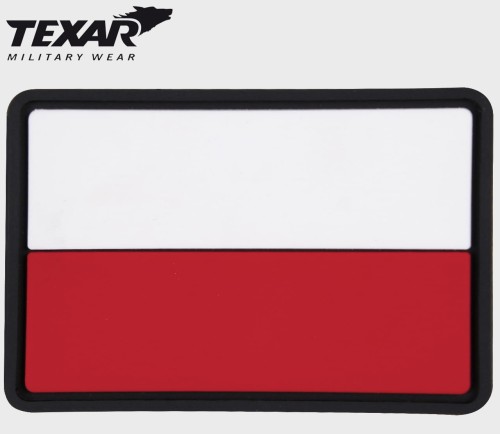 NASZYWKA EMBLEMAT FLAGA POLSKA 5,8X3,9 CM
