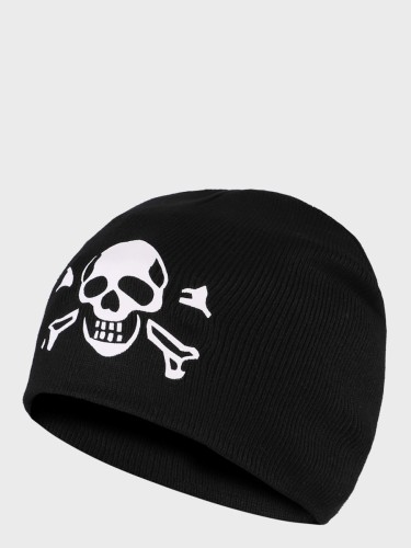 CZAPKA ZIMOWA MĘSKA SKULL BEANIE CZARNA