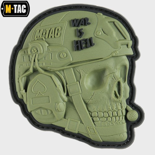 NASZYWKA 3D WAR IS HELL PVC OLIWKOWA