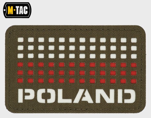 NASZYWKA POLAND FLAGA RZEP 50/80 Oliwkowa