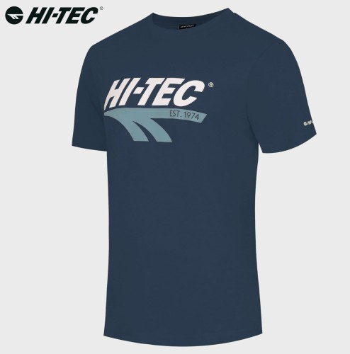 KOSZULKA T-SHIRT RETRO NIEBIESKA